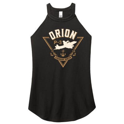 P3 Orion Antisubmarine Warfare Naval Patrol Aircraft Women’s Perfect Tri Rocker Tank