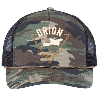 P3 Orion Antisubmarine Warfare Naval Patrol Aircraft Retro Rope Trucker Hat Cap