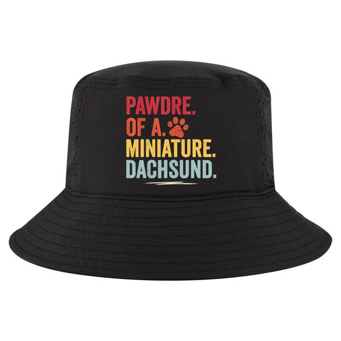 Pawdre Of A Miniature Dachsund Dog Lover Apparel Cool Comfort Performance Bucket Hat