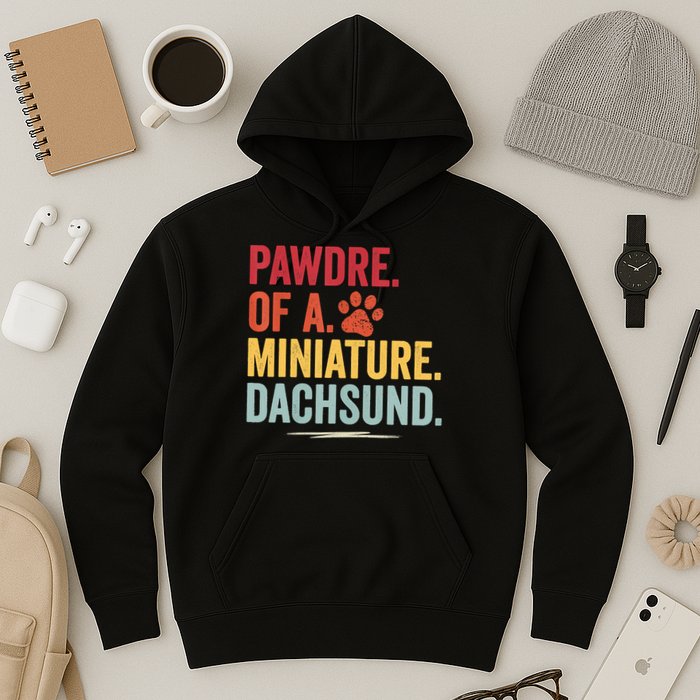 Pawdre Of A Miniature Dachsund Dog Lover Apparel Hoodie