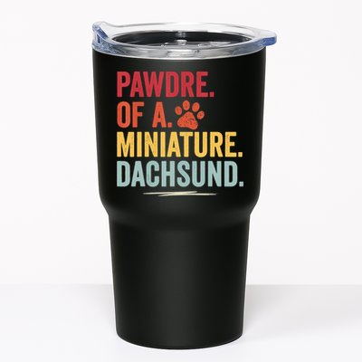 Pawdre Of A Miniature Dachsund Dog Lover Apparel Tumbler