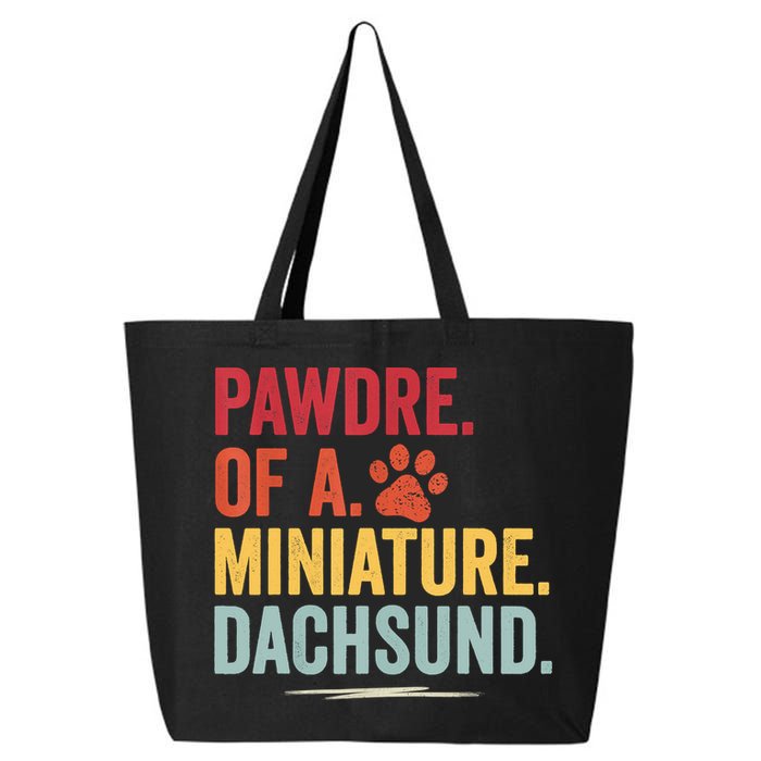 Pawdre Of A Miniature Dachsund Dog Lover Apparel 25L Jumbo Tote