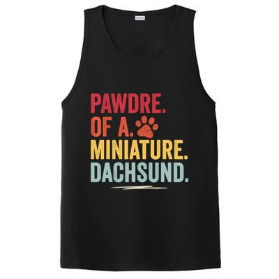 Pawdre Of A Miniature Dachsund Dog Lover Apparel PosiCharge Competitor Tank
