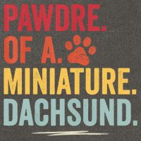 Pawdre Of A Miniature Dachsund Dog Lover Apparel Cotton Canvas Backpack