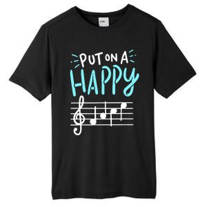 Put On A Happy Music Tall Fusion ChromaSoft Performance T-Shirt