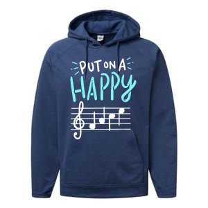 Put On A Happy Music Performance Fleece Hoodie