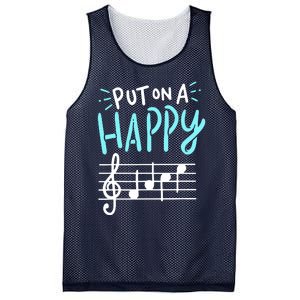 Put On A Happy Music Mesh Reversible Basketball Jersey Tank