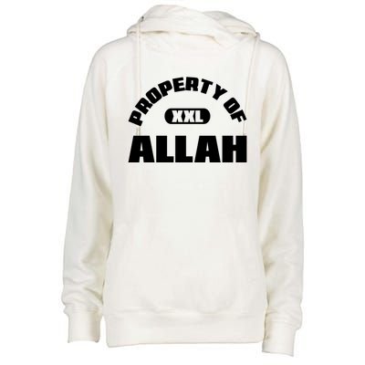 Property Of Allah Islam Muslim Ramadan Kareem Mubarak Mosque Gift Womens Funnel Neck Pullover Hood