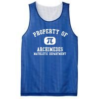 Property Of Archimedes Gift Mathletic Departt Funny Gift Mesh Reversible Basketball Jersey Tank