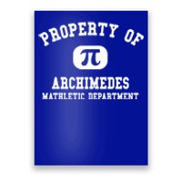 Property Of Archimedes Gift Mathletic Departt Funny Gift Poster