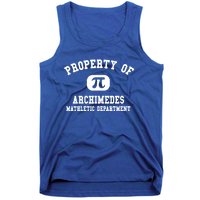 Property Of Archimedes Gift Mathletic Departt Funny Gift Tank Top