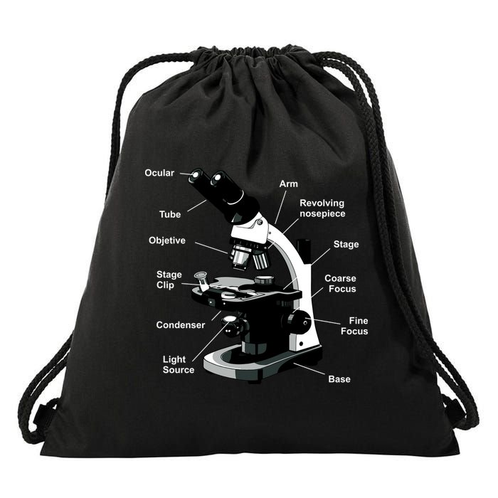 Parts Of A Microscope Drawstring Bag
