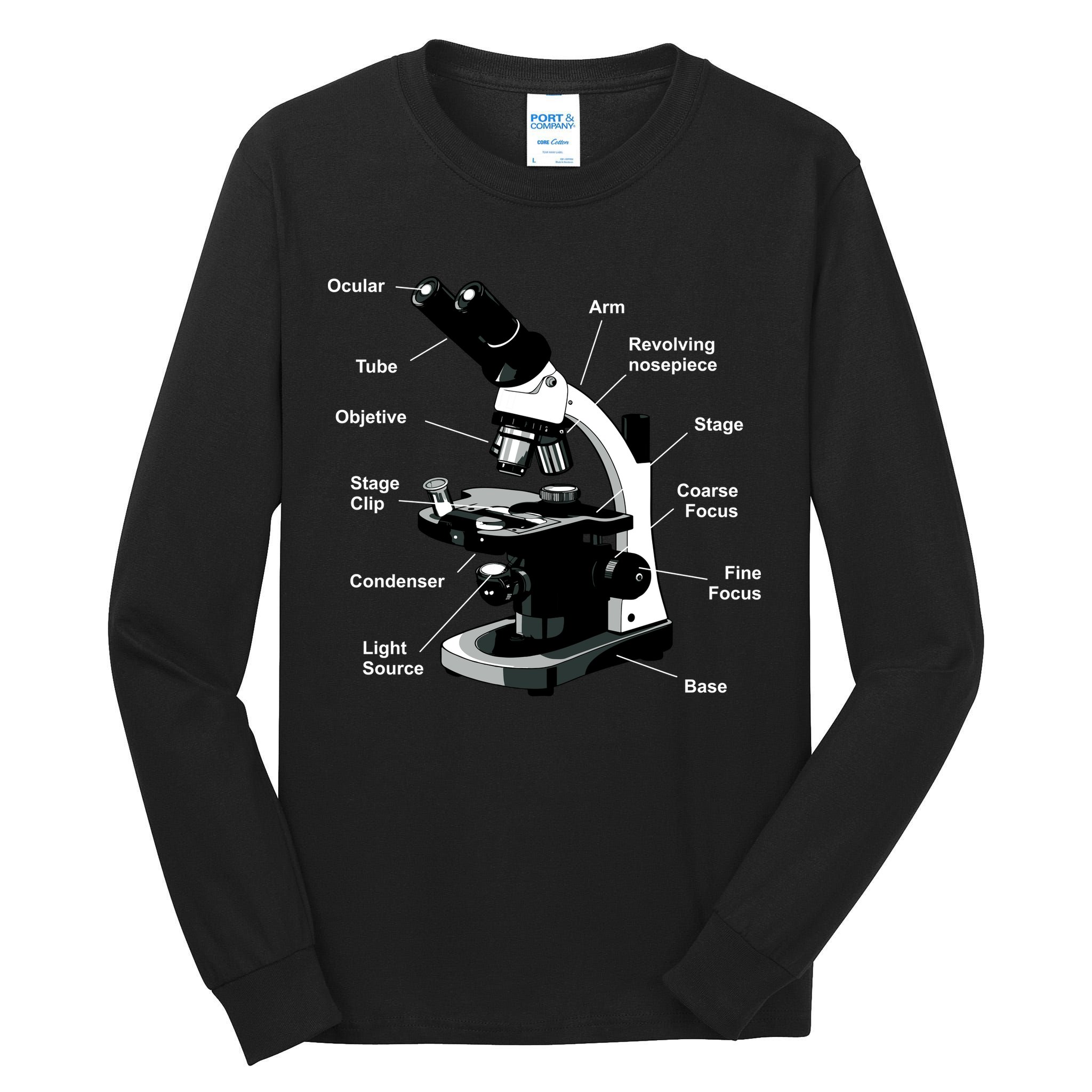 Parts Of A Microscope Tall Long Sleeve T-Shirt