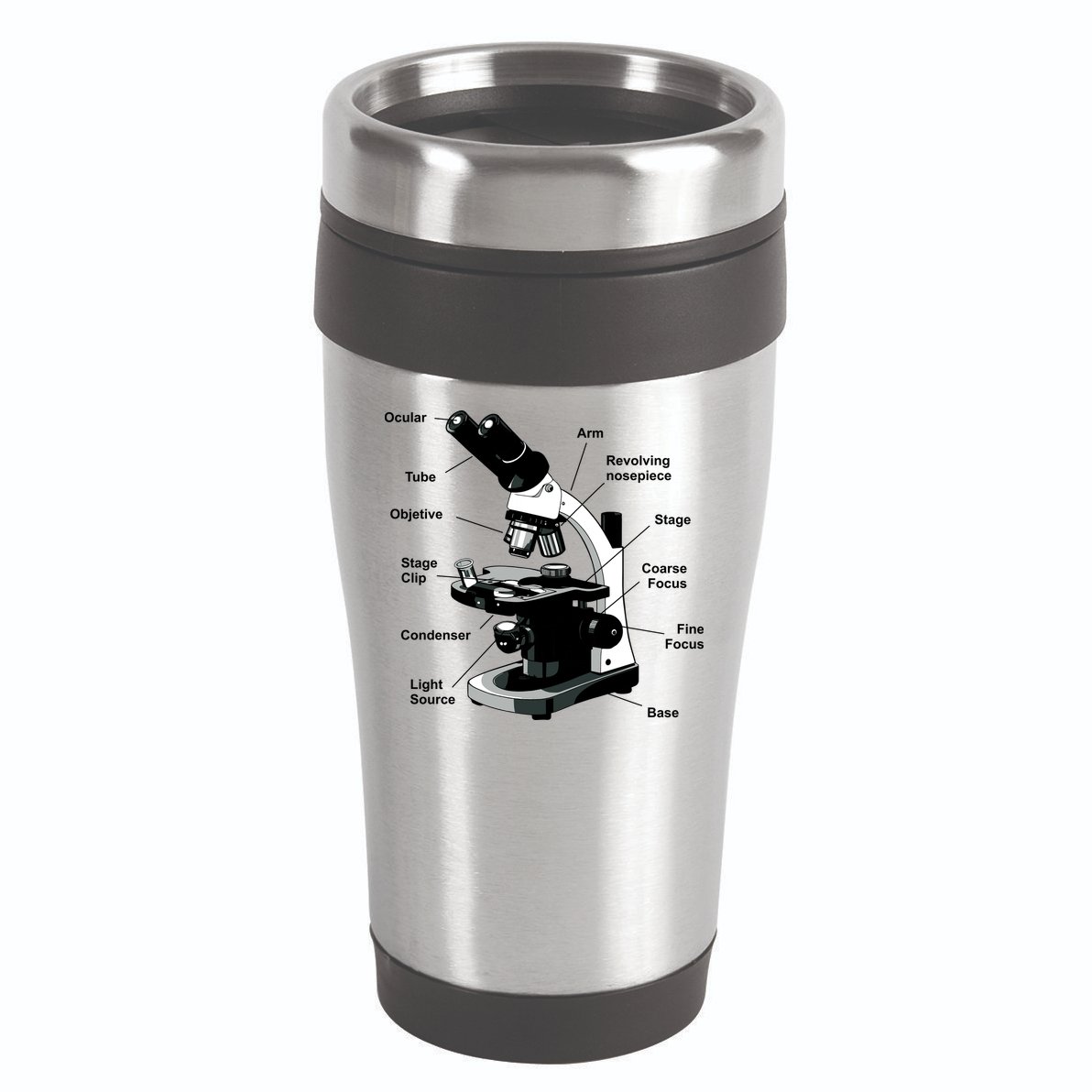 Parts Of A Microscope 16oz Travel Tumbler