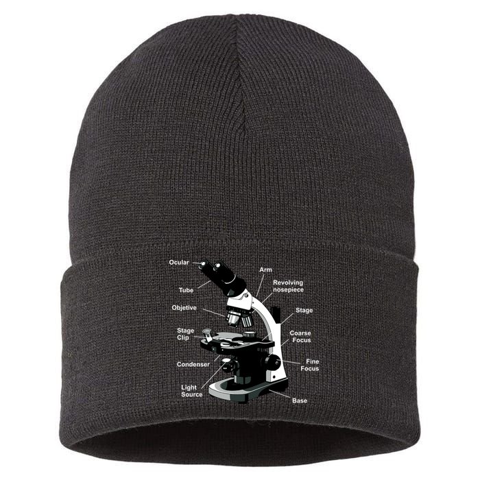 Parts Of A Microscope Sustainable Knit Beanie