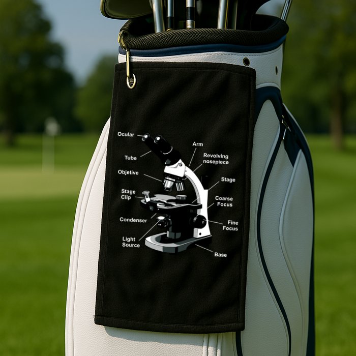 Parts Of A Microscope Golf Towel
