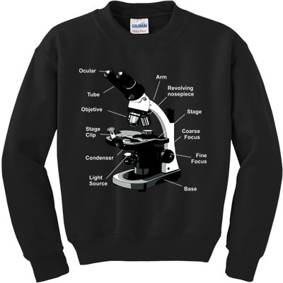 Parts Of A Microscope Kids Sweatshirt