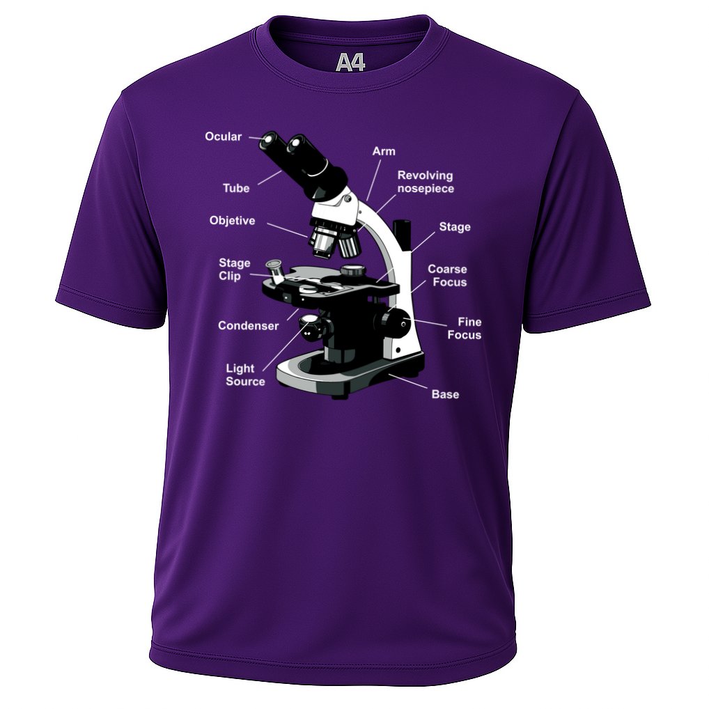 Parts Of A Microscope Cooling Performance Crew T-Shirt