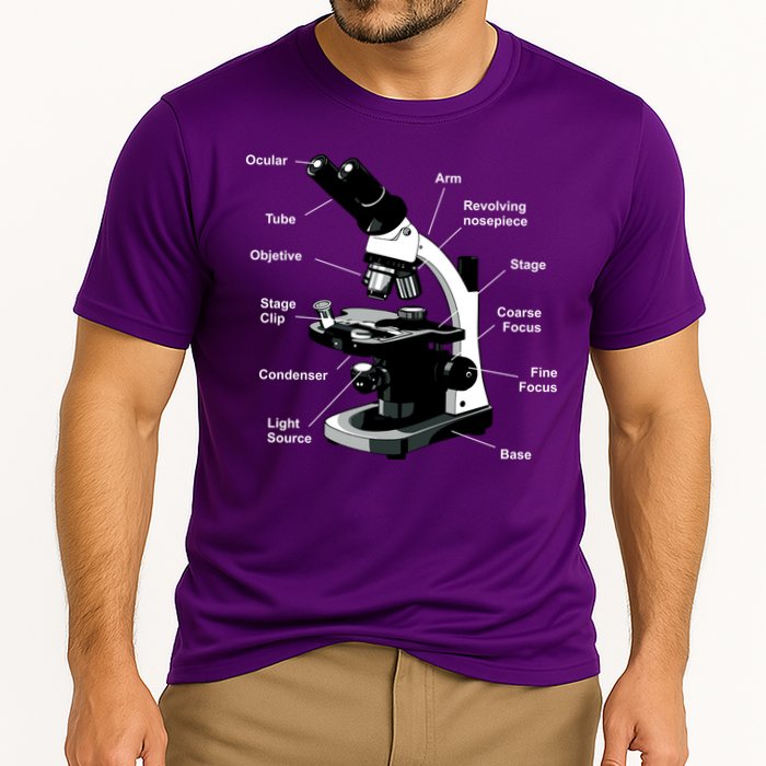 Parts Of A Microscope Cooling Performance Crew T-Shirt