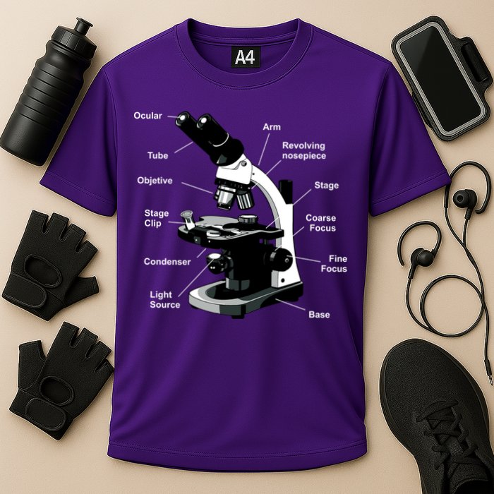 Parts Of A Microscope Cooling Performance Crew T-Shirt