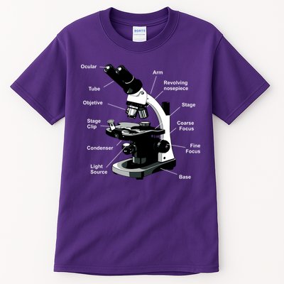 Parts Of A Microscope Tall T-Shirt