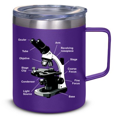 Parts Of A Microscope 12oz Stainless Steel Coffee Mug
