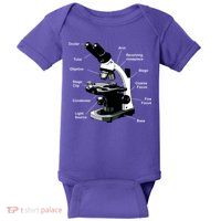 Parts Of A Microscope Baby Bodysuit