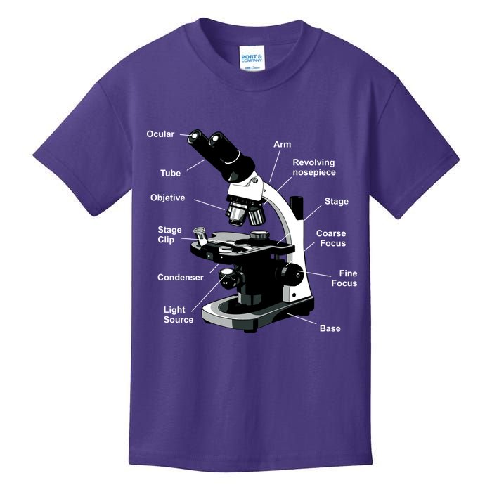 Parts Of A Microscope Kids T-Shirt