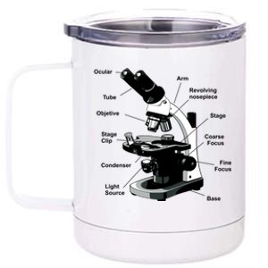 Parts Of A Microscope 12 oz Stainless Steel Tumbler Cup