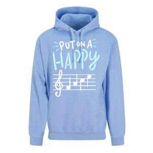 Put On A Happy Face Music Cute Gift Funny Music Teacher Cool Gift Unisex Surf Hoodie