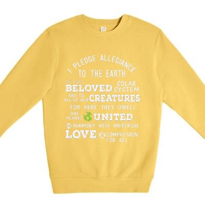 Pledge Of Allegiance Premium Crewneck Sweatshirt