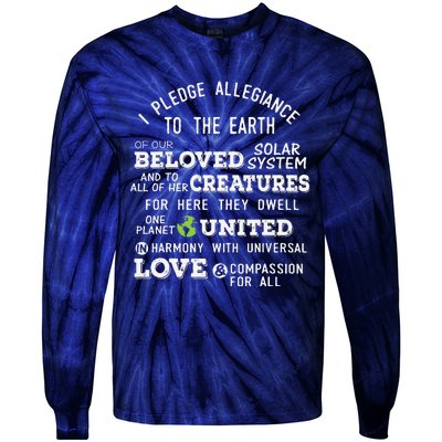 Pledge Of Allegiance Tie-Dye Long Sleeve Shirt