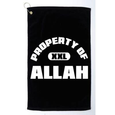 Property Of Allah Islam Muslim Ramadan Kareem Mubarak Mosque Gift Platinum Collection Golf Towel