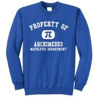 Property Of Archimedes Gift Mathletic Departt Gift Tall Sweatshirt