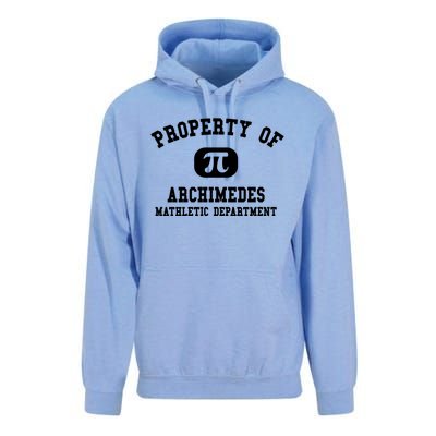 Property Of Archimedes Gift Mathletic Departt Gift Unisex Surf Hoodie