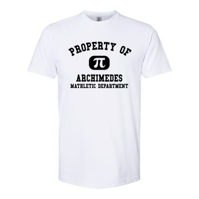 Property Of Archimedes Gift Mathletic Departt Gift Softstyle® CVC T-Shirt