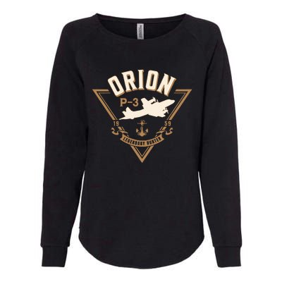 P3 Orion Antisubmarine Warfare Naval Patrol Aircraft Womens California Wash Sweatshirt