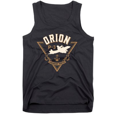 P3 Orion Antisubmarine Warfare Naval Patrol Aircraft Tank Top