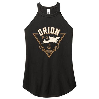 P3 Orion Antisubmarine Warfare Naval Patrol Aircraft Women's Perfect Tri Rocker Tank