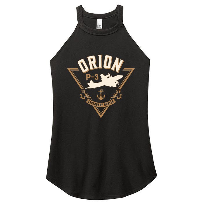 P3 Orion Antisubmarine Warfare Naval Patrol Aircraft Women's Perfect Tri Rocker Tank