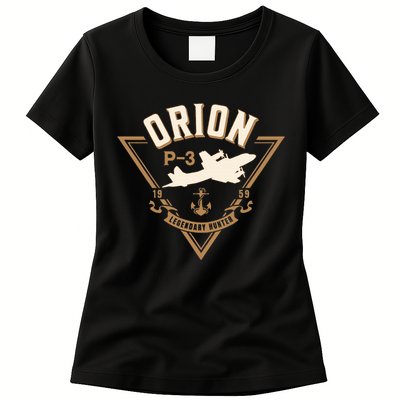 P3 Orion Antisubmarine Warfare Naval Patrol Aircraft Women's T-Shirt