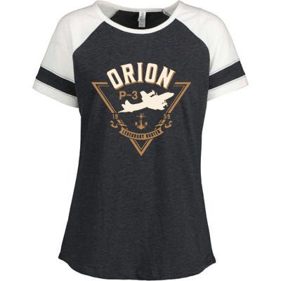 P3 Orion Antisubmarine Warfare Naval Patrol Aircraft Enza Ladies Jersey Colorblock Tee