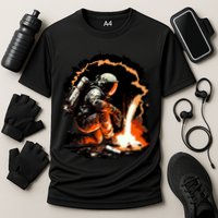 Parody Of Astronaut Becoming A Welder In Space Performance Shirt
