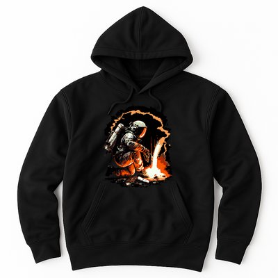 Parody Of Astronaut Becoming A Welder In Space Hoodie