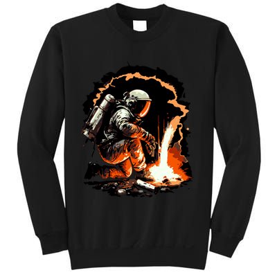Parody Of Astronaut Becoming A Welder In Space Sweatshirt