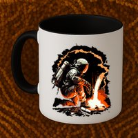Parody Of Astronaut Becoming A Welder In Space Mug