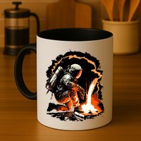 Parody Of Astronaut Becoming A Welder In Space Mug