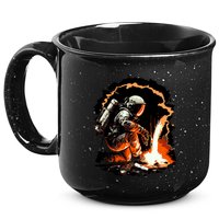 Parody Of Astronaut Becoming A Welder In Space 15oz Campfire Ceramic Mug