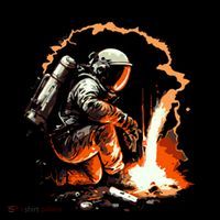 Parody Of Astronaut Becoming A Welder In Space Flatbill Hat