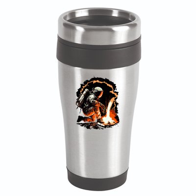 Parody Of Astronaut Becoming A Welder In Space 16oz Travel Tumbler